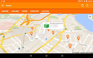 x-info aware mobile data software interface
